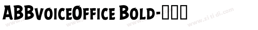 ABBvoiceOffice Bold字体转换